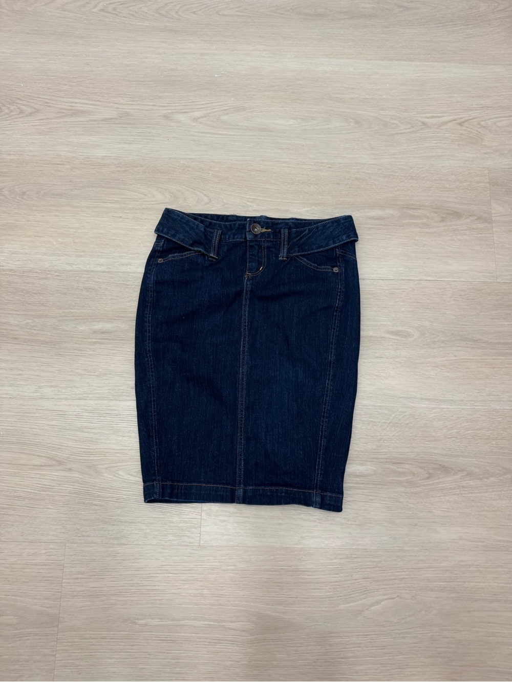 Armani Exchange Dark Indigo Denim Pencil Skirt